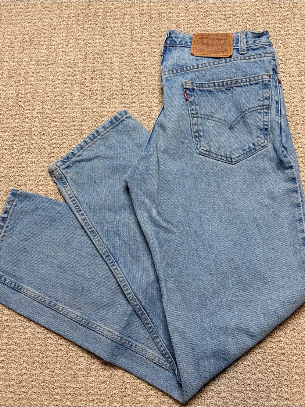 Vintage‎ Y2K Levi's 550 Men's Jeans 32x34 Relaxed Fit Light Wash